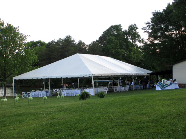 40' x 40' White Frame Tent